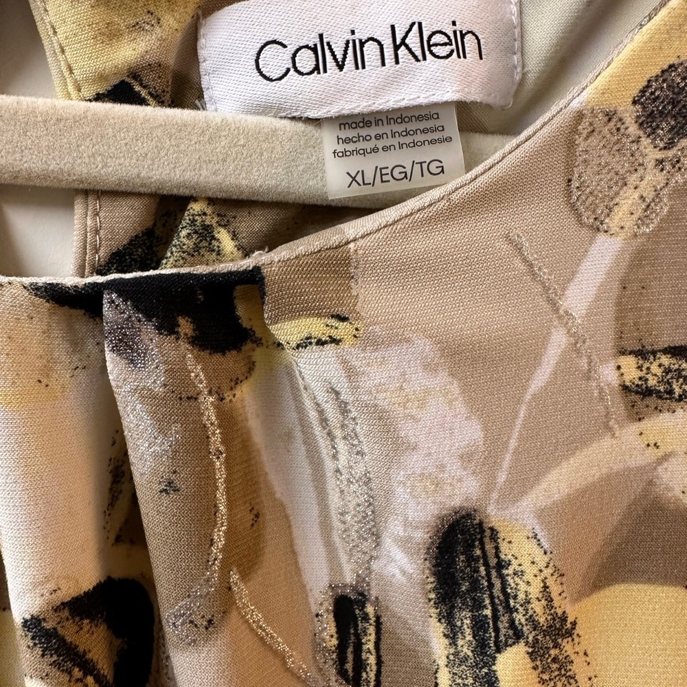 Calvin Klein Sleeveless- Multicolor Blouse - Picture 2 of 3
